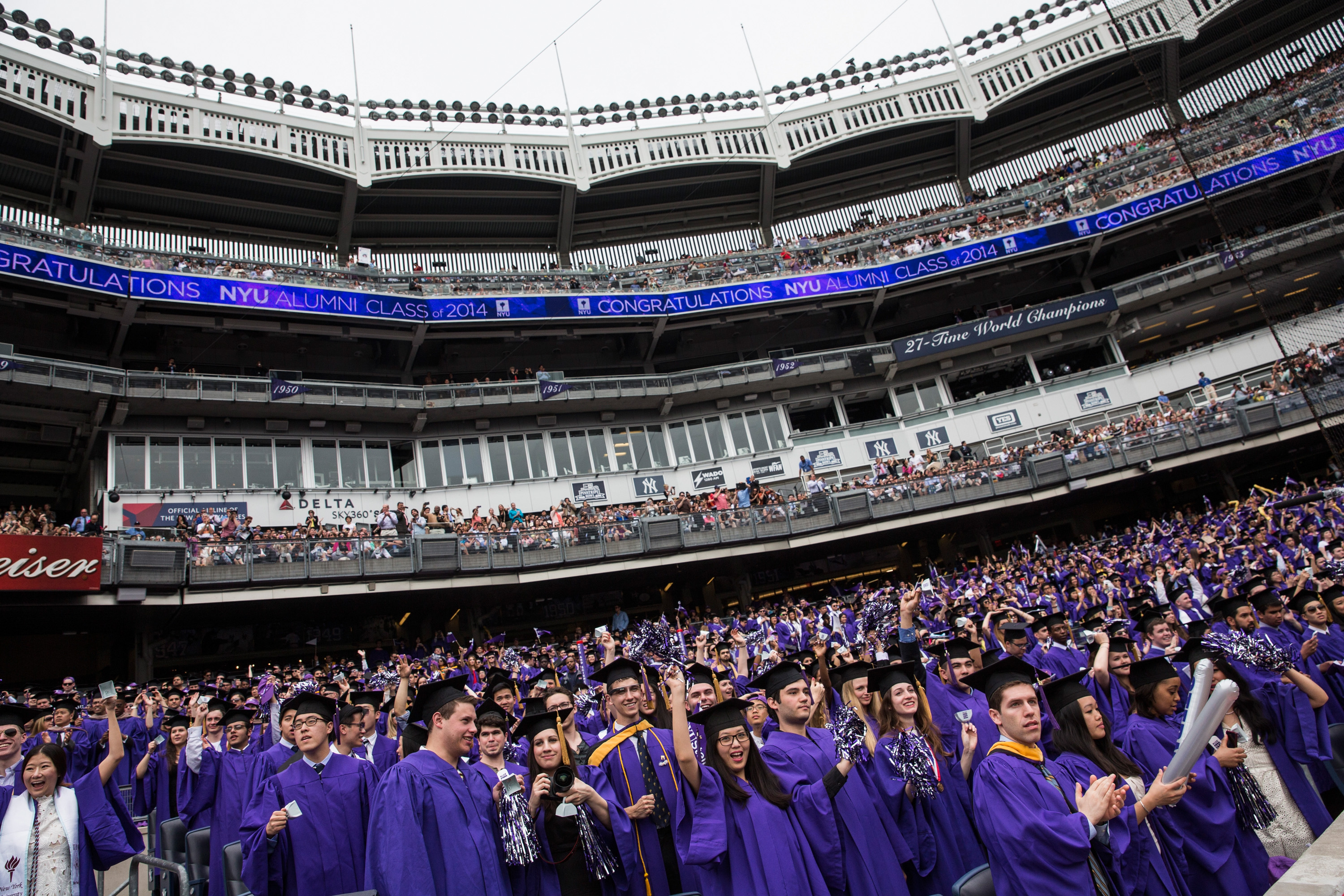 Fed Chair Janet Yellen Gives NYU Commencement Speech At Yankee 
