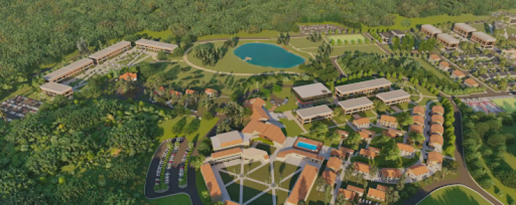 Rendering of an Olivet University development plan.