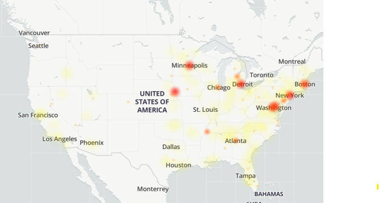 Verizon Outage Map