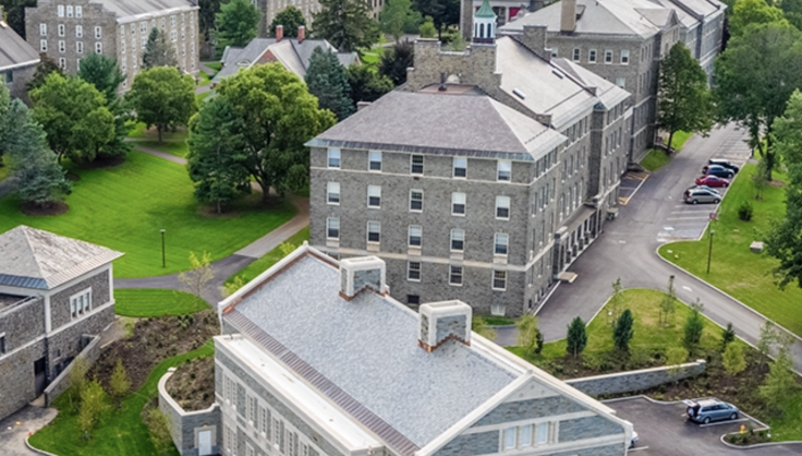 Colgate University's historic campus in Hamilton, New York,