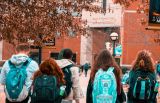 Students in Backpacks